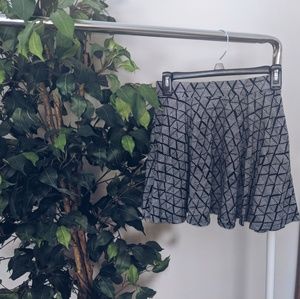 Patterened skater skirt